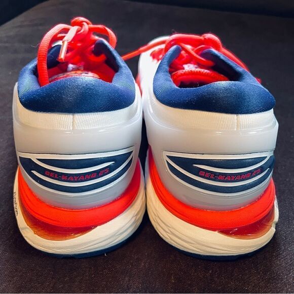 New ASICS GEL-Kayano 25 Running Shoes White Navy - Picture 9 of 11